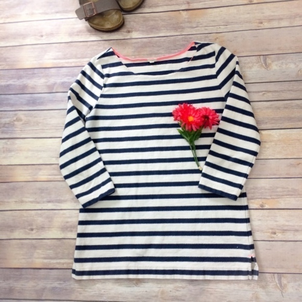 Small J. Crew Cotton Striped Top XS Runs Large.